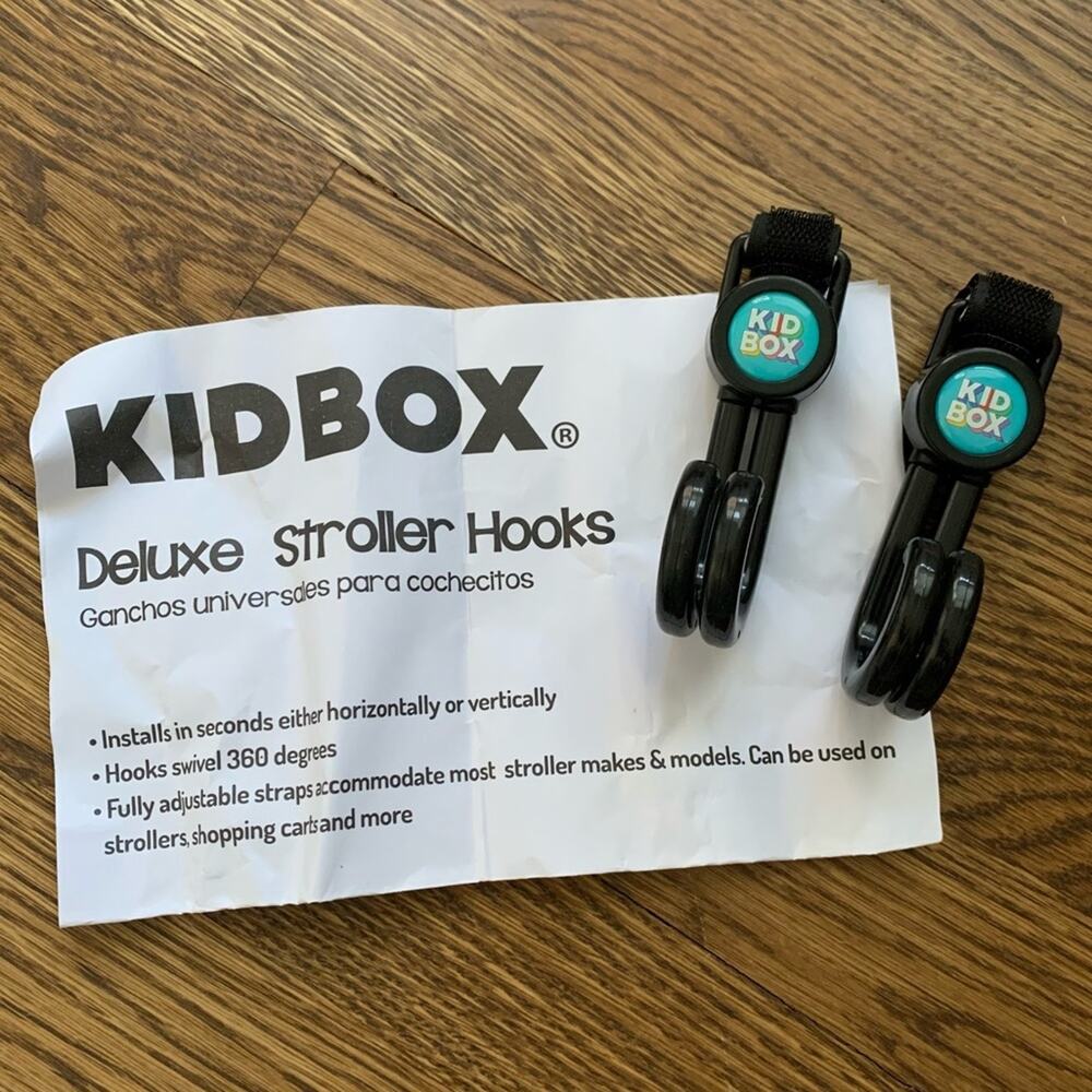 Kid Box deluxe stroller hooks, NWT